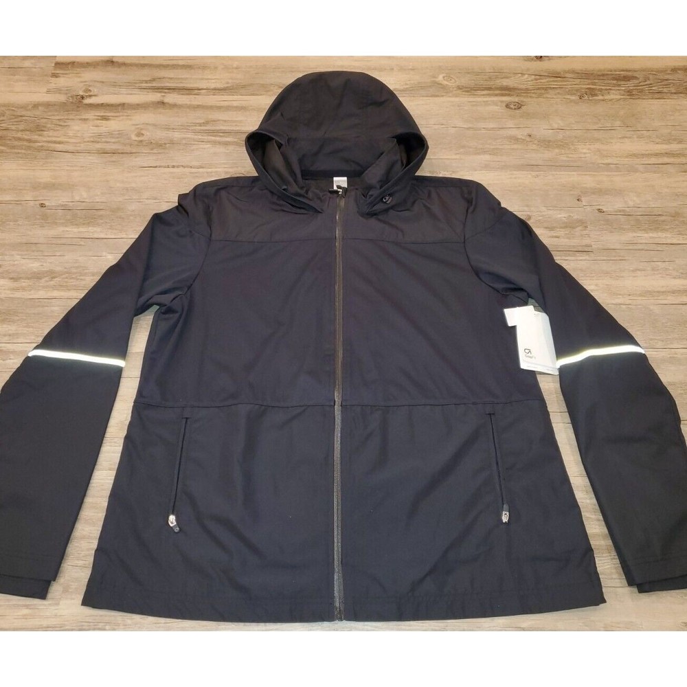 GAP Fit Hybrid Tech Hooded Full Zip Jacket Black Mens Sz XL NEW NWT $100 retail - Picture 2 of 16